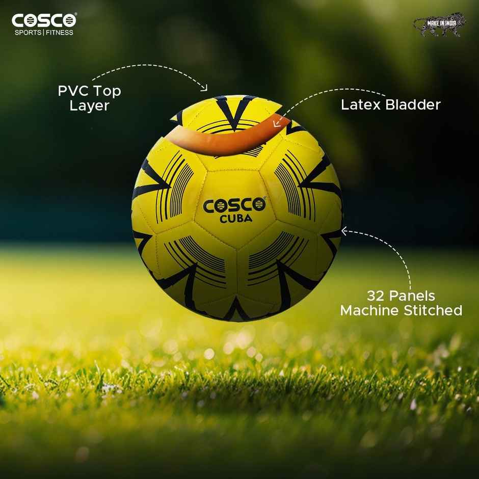 Cosco Cuba Rubber Football (Yellow)