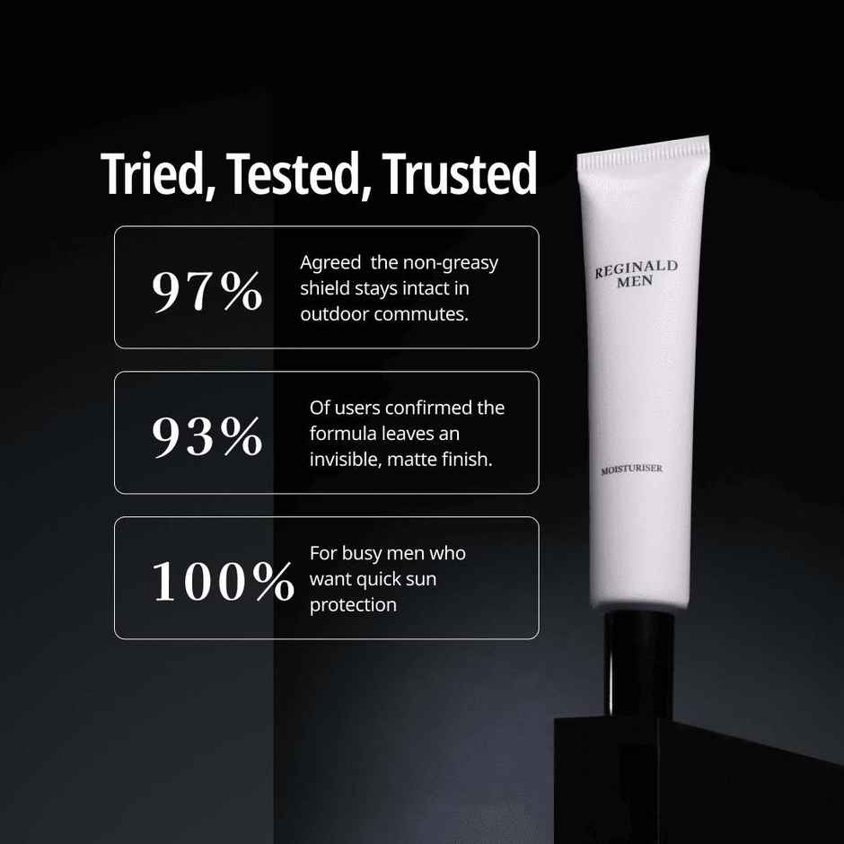 Reginald Men Sunscreen-SPF 50+ PA++++ For Tan Free And Glowing Skin