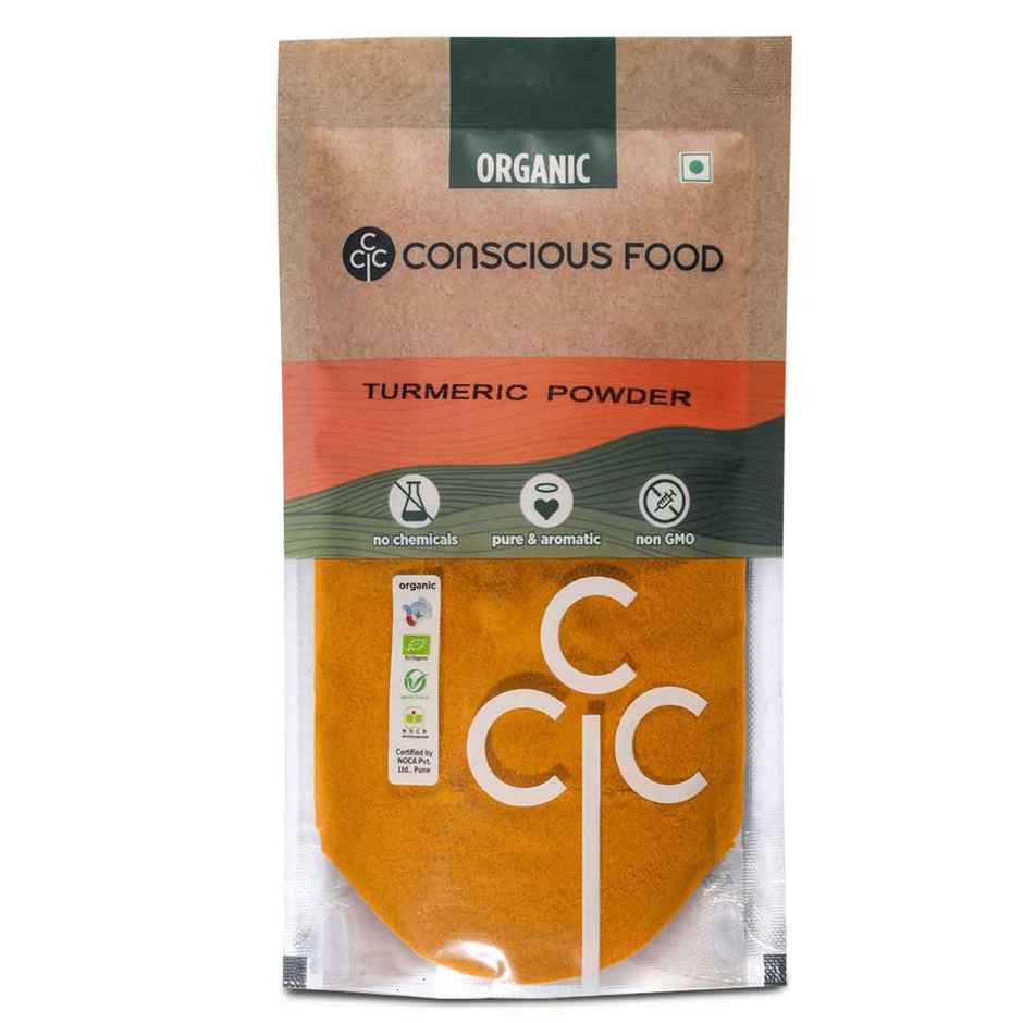 Conscious Food Turmeric Powder Organic & Iron-Pounded