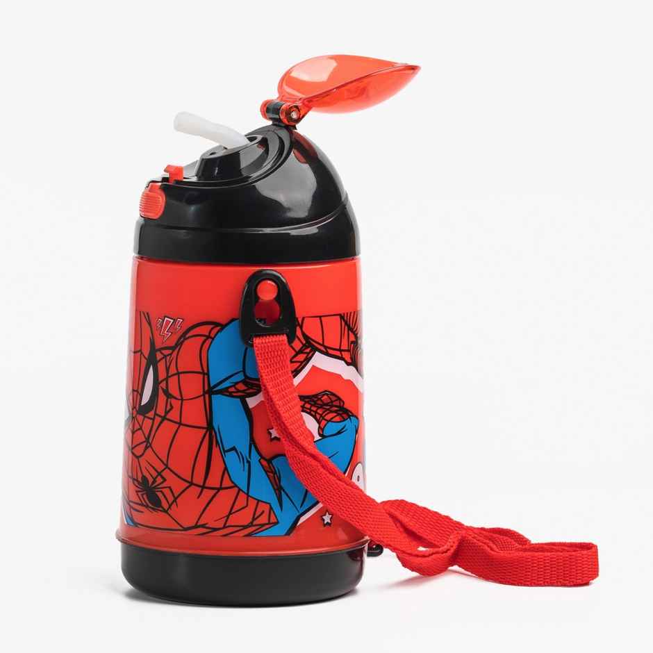 Marvel Spiderman Insulated Straw Sipper Water Bottle.-Hmthsb 00864-Spm - 400ml