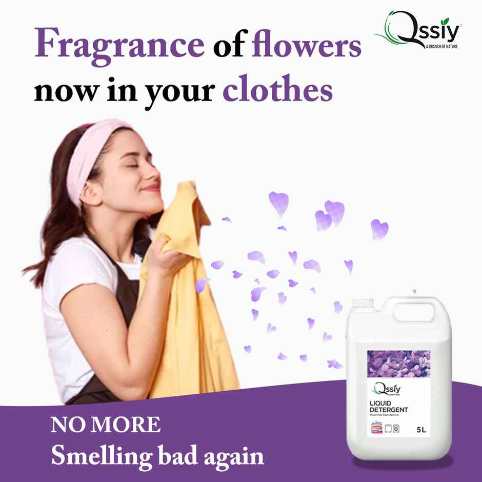 Qssiy Liquid Detergent Load Front Load | Detergent Liquid For Washing Machine | Lavender Combo