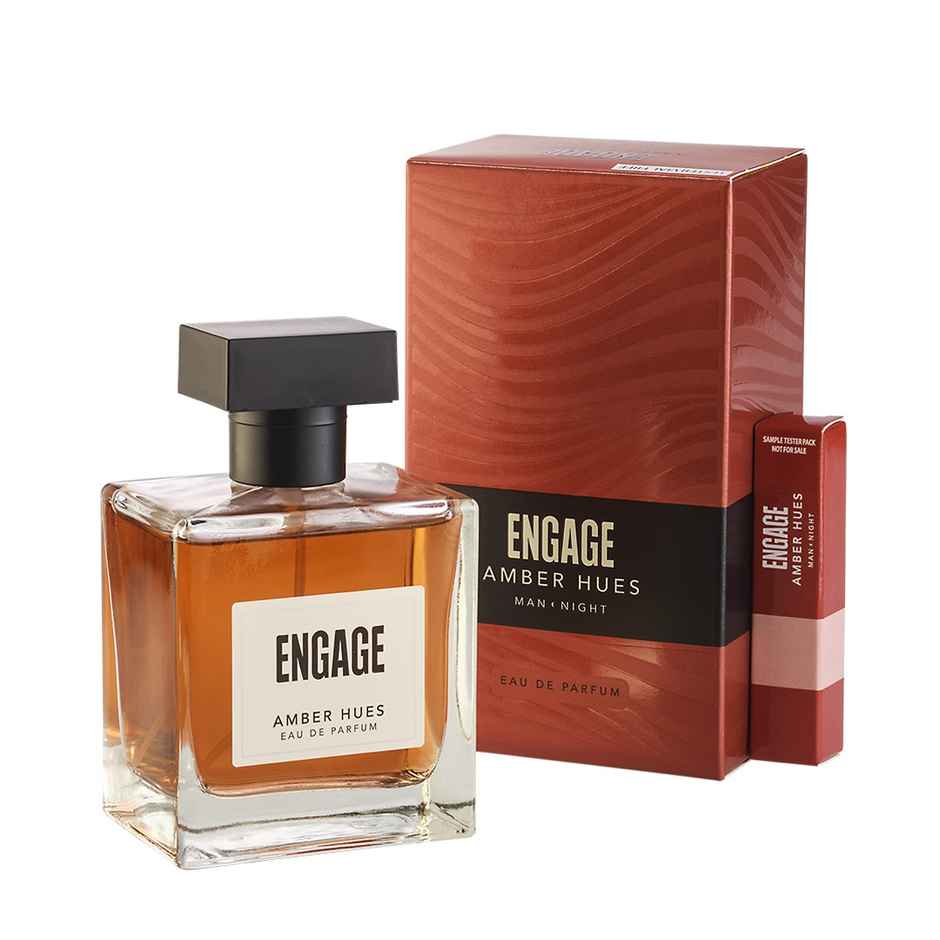 Engage Amber Hues Eau De Parfum for Man | Long Lasting Perfume | Amber, Warm, Woody