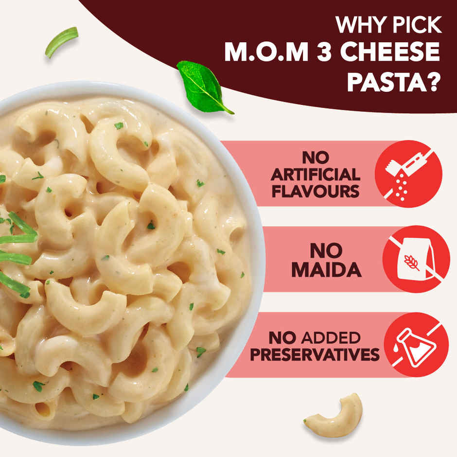 MOM 3 Cheese Instant Pasta | Quick Cook Pasta