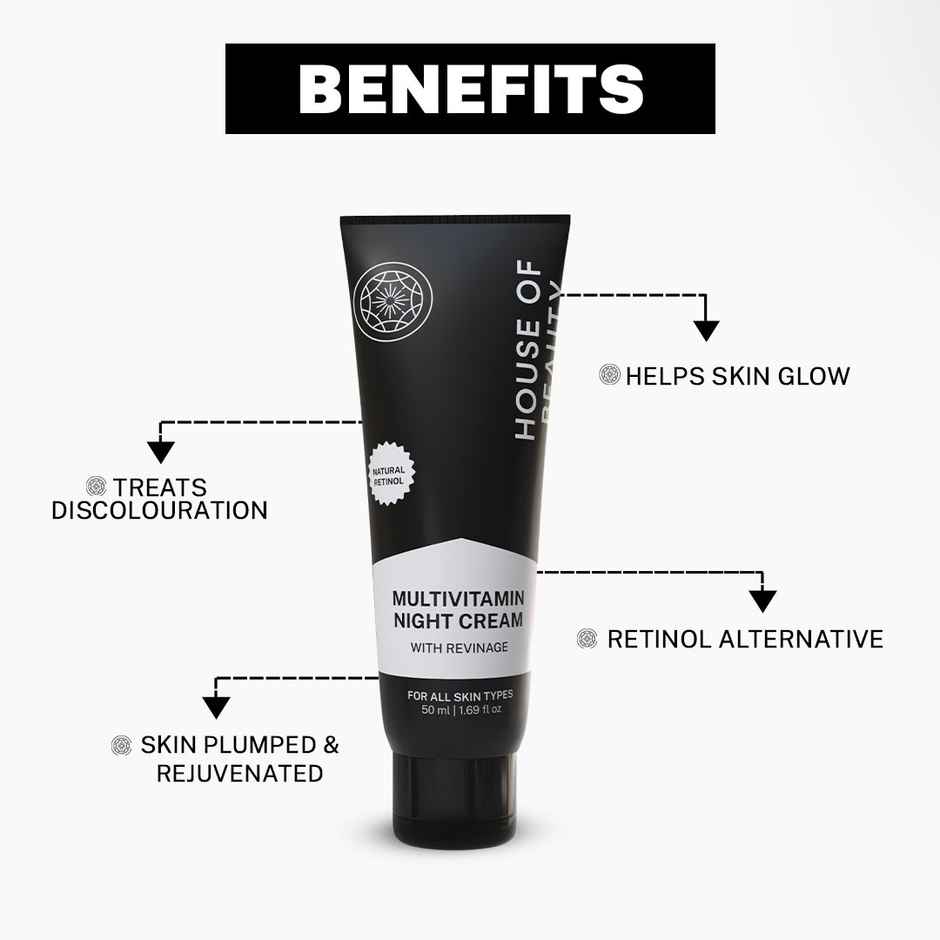 House of Beauty Multivitamin Nourish Night Cream with Revinage & Provitamins | Brightening