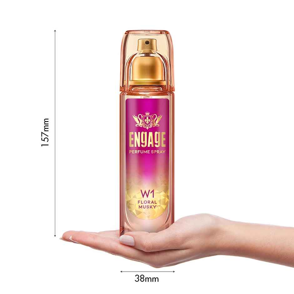 Engage W1 Perfume Spray for Women 120ml | Fruity & Floral | 24 hr Freshness | Long Lasting