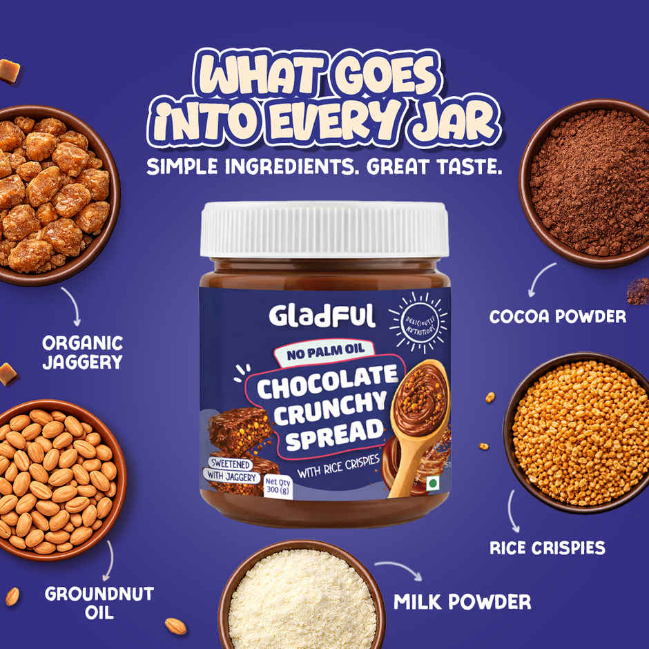 Gladful Chocolate Crunchy Spread
