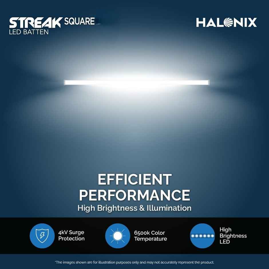 Halonix 20W 4 Ft Tube, Cool White Led Tubelight Batten