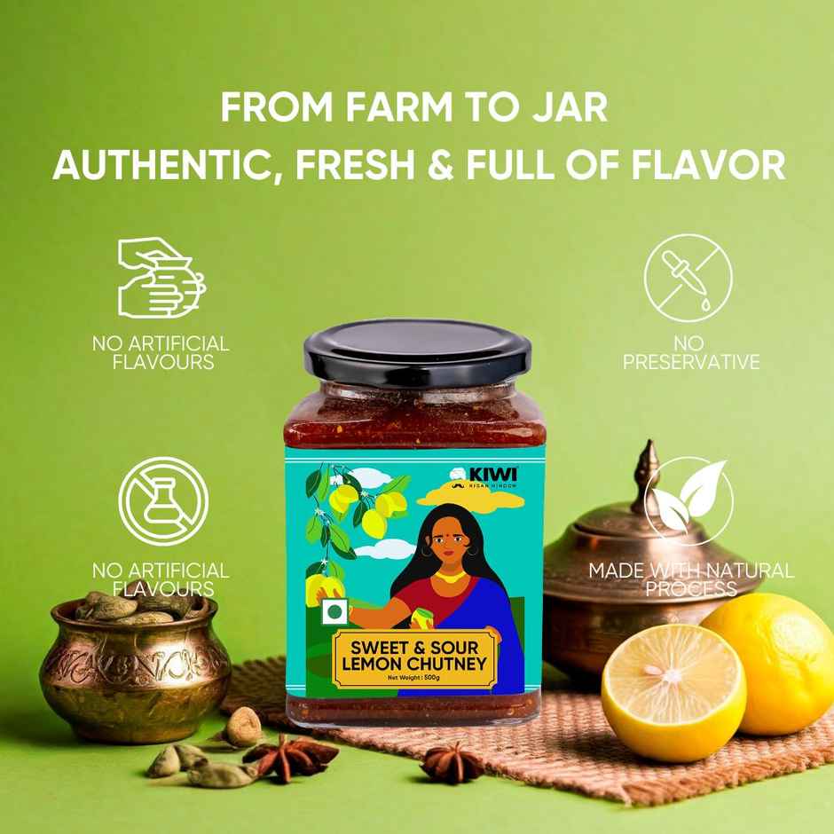 Kiwi Kisan Window Sweet and Sour Lemon Chutney