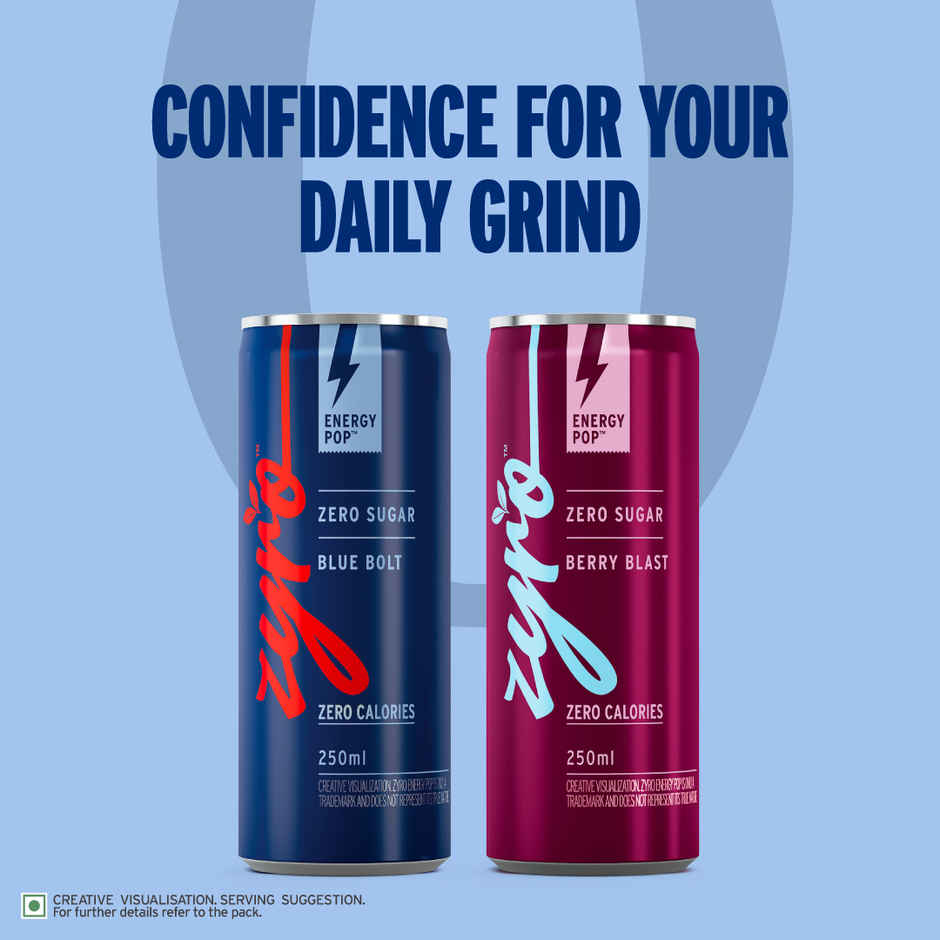 Zyro by Karan Aujla Energy Drink | Zero Sugar| Blue Bolt