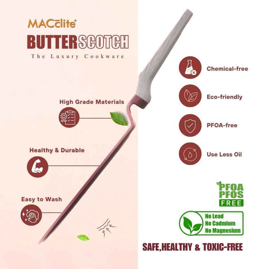 Macclite Non-Stick Flat Tawa | 28 cm | Induction Compatible