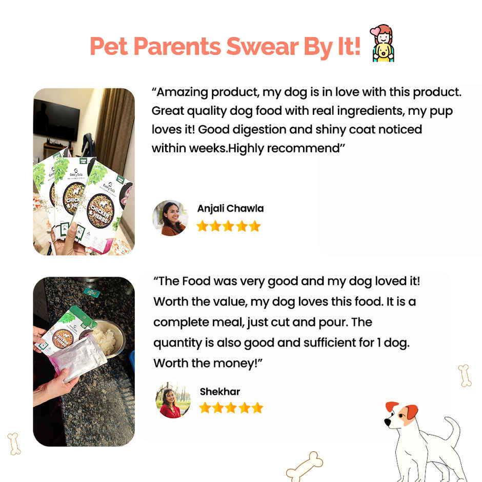 Goofy Tails Chicken & Herbs Fresh Dog Food | Grain and Gluten Free | Dog and Puppy Food