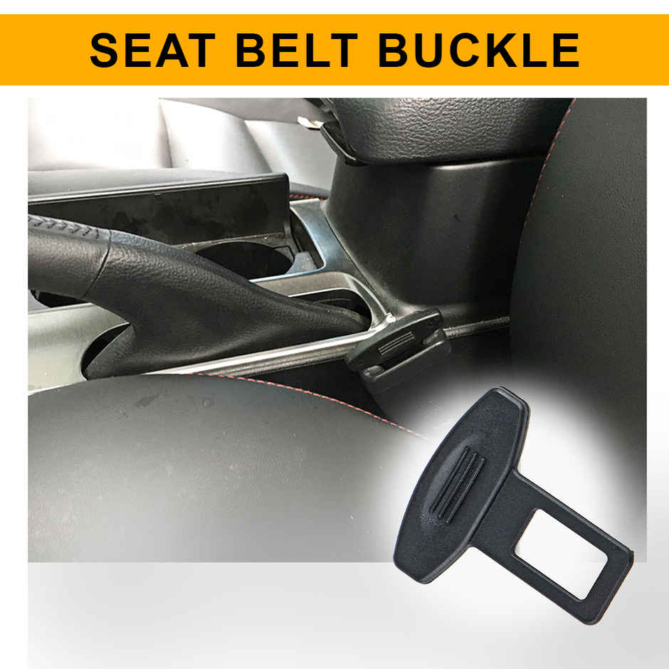 Potauto Car Seat Belt Buckle | Anti-Sound Replacement Button | Universal & Easy Installation