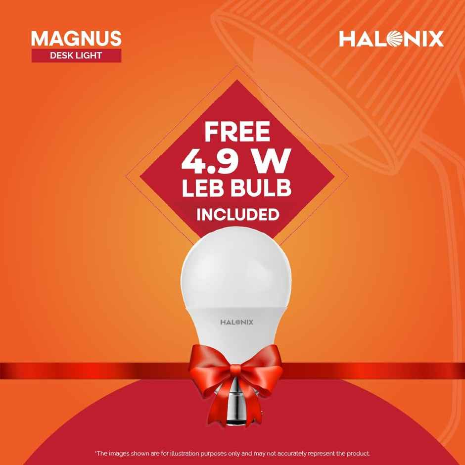 Halonix Magnus Study Lamp With Free Led Bulb