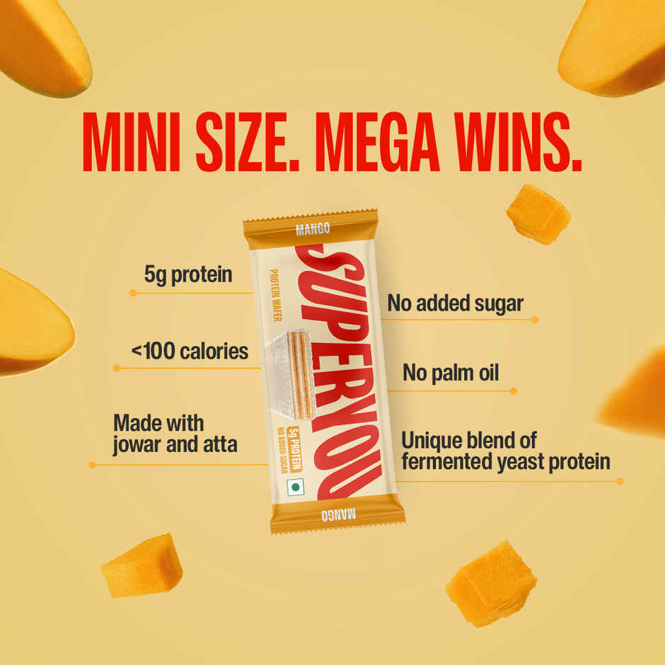 SuperYou Mini Mango Wafer Protein Bar