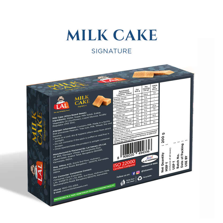 Lal Milk Cake Signature | Traditional Indian Sweet