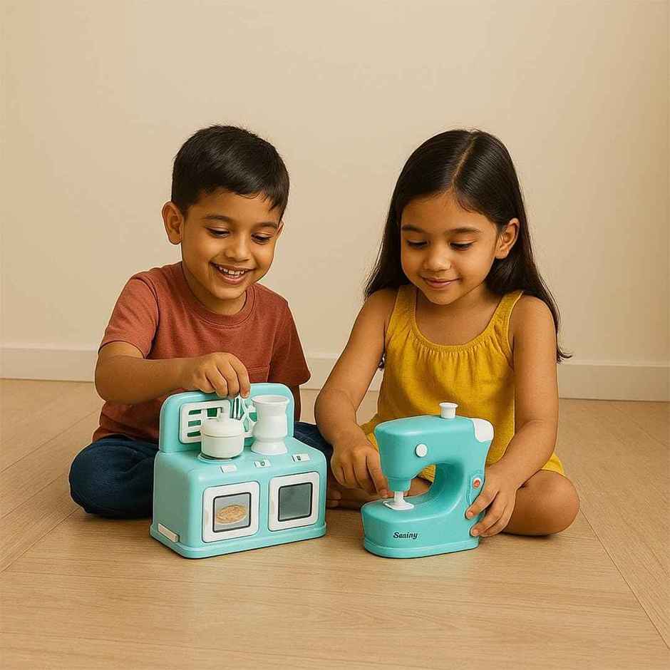 Anz Toy Green Oven & Sewing Machine