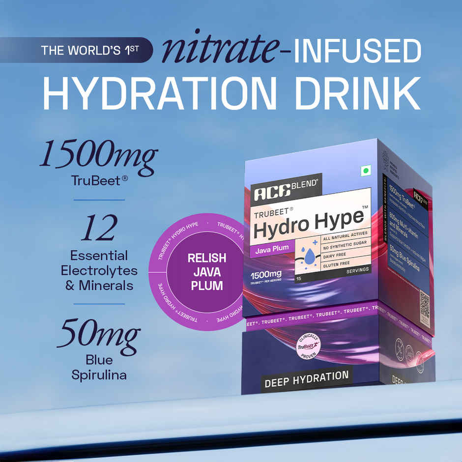 Ace Blend Trubeet Hydro Hype Electrolyte Java Plum | Hydration & Endurance Support