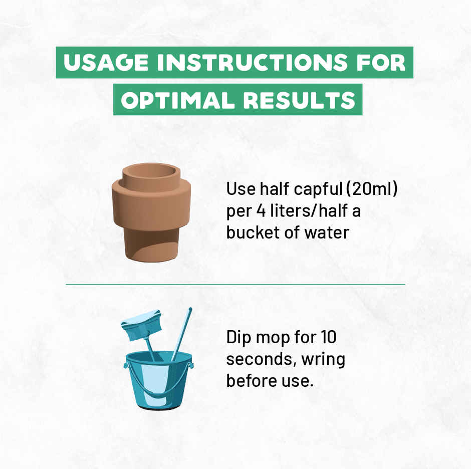 Born Good Plant Based Turkish Applewood Floor Cleaner | Biodegradable, Non-Toxic and Eco-Friendly Combo