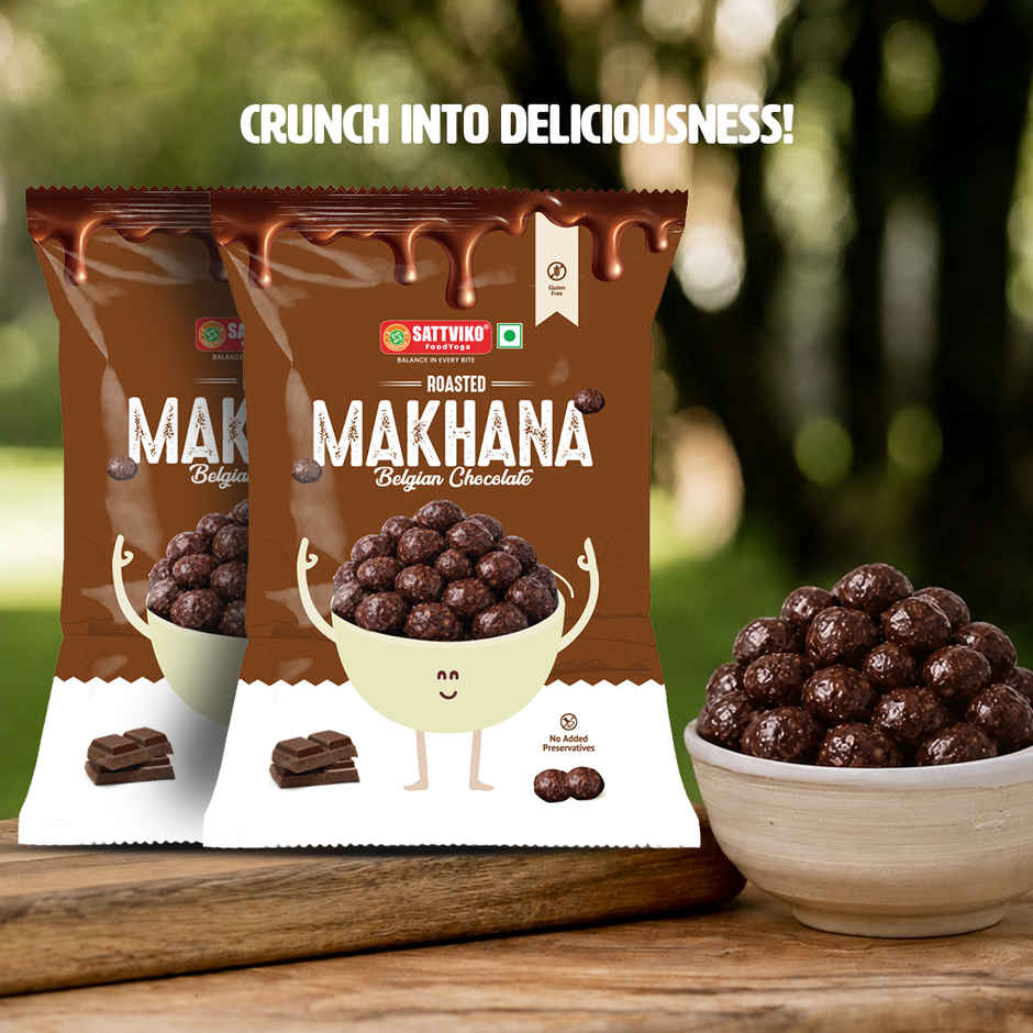 Sattviko Belgian Chocolate Roasted Makhana
