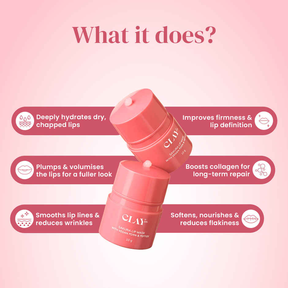 Clayco Sakura Lip Mask with PDRN & Peptide