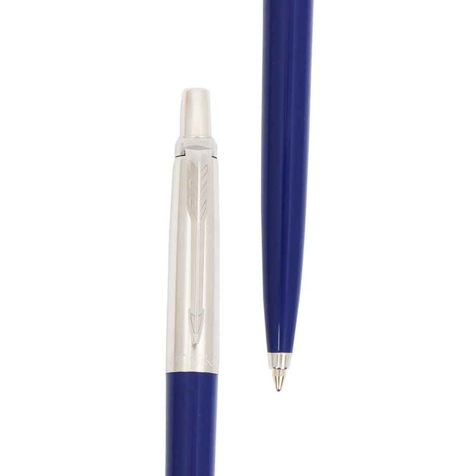 Parker Jotter Standard Chrome Trim Blue Ball Pen | Blue Ink | Gift for Teacher