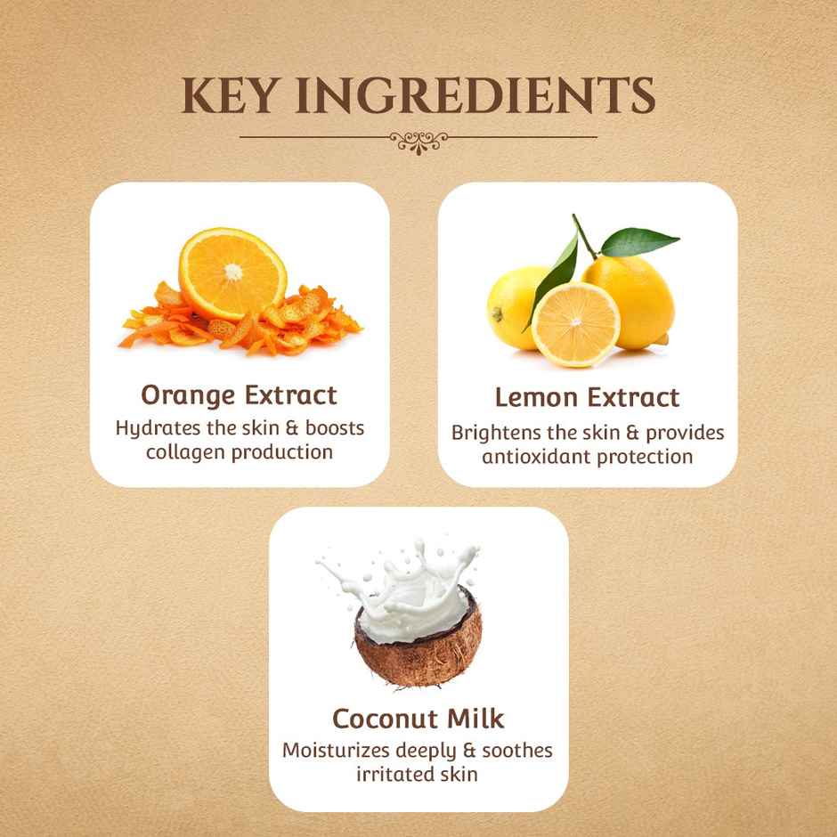 Khadi Essentials Vitamin C Glow & Brightening Body Lotion With Lemon & Orange Extract