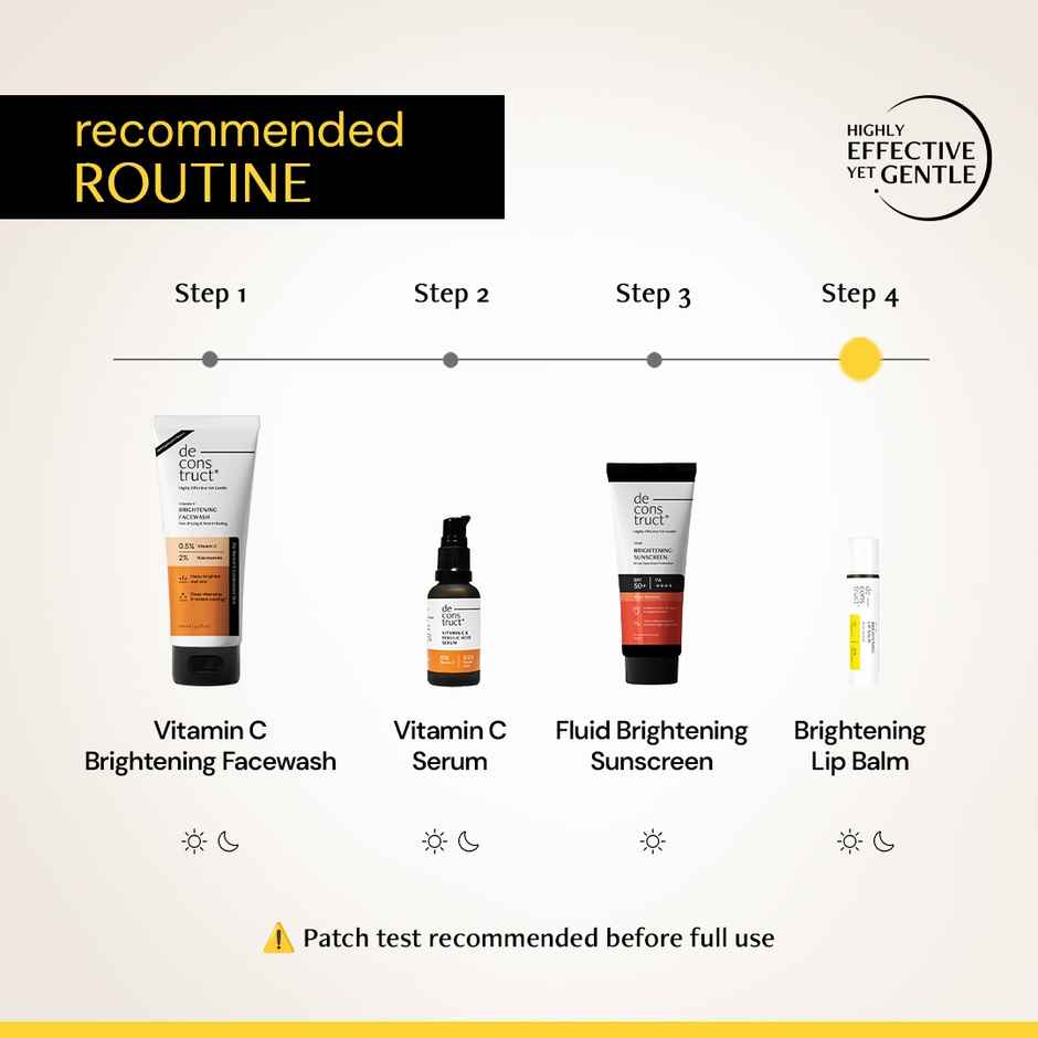 Deconstruct Brightening Lip Balm with 1% Vitamin C|SPF 30 |Hydrates & Brightens Dry & Pigmented Lips