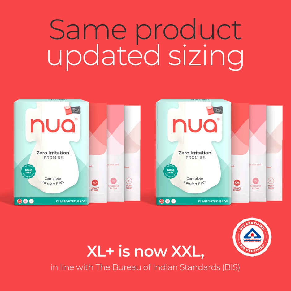 Nua Multi-size Sanitary Pads with Disposal Cover | Assorted pack