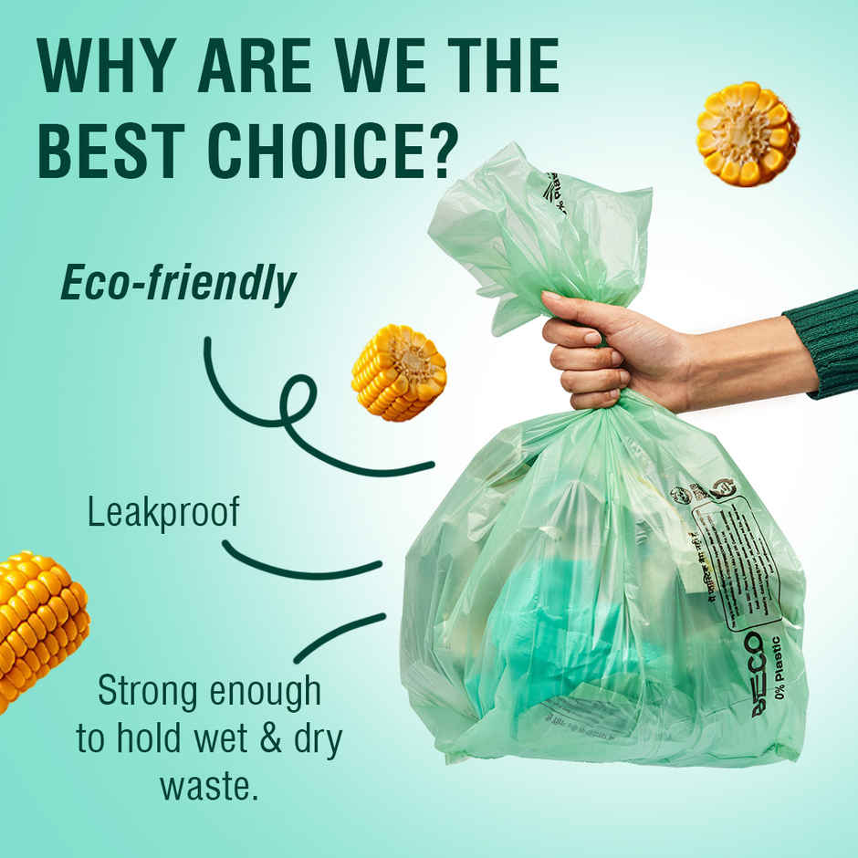 Beco Compostable Small Garbage Bags - 19 x 21 Inch Combo