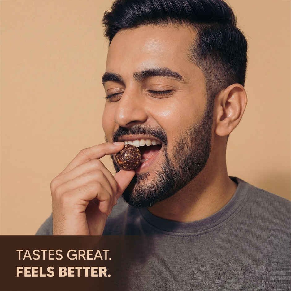 Eat Better Co Coffee & Almond Laddoos High Protein, Truly Natural