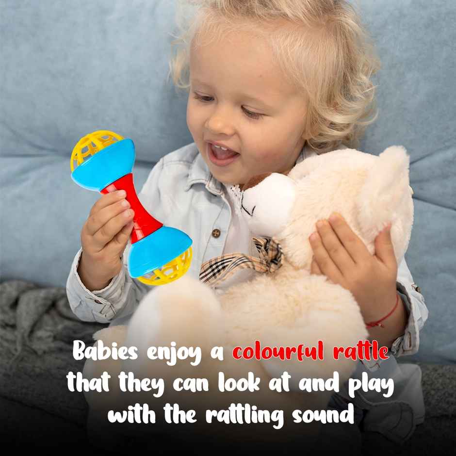 Ratna's Junior Dumbell Rattle | PVC | Assorted