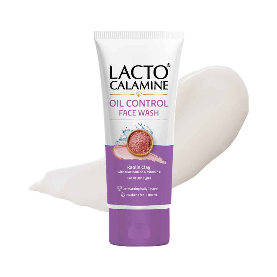 Lacto Calamine Facewash With Kaolin Clay And Niacinamide For Oily Skin