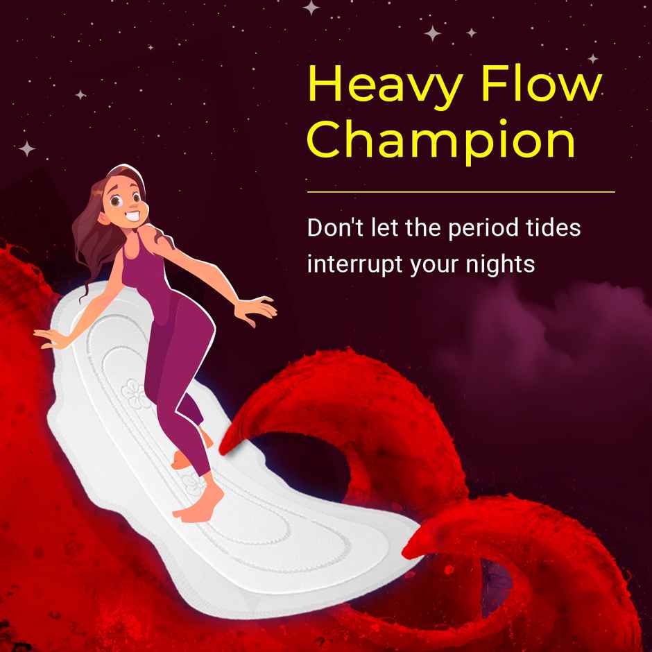 Paree Super Nights Sanitary Pads | XXL | 30 pcs