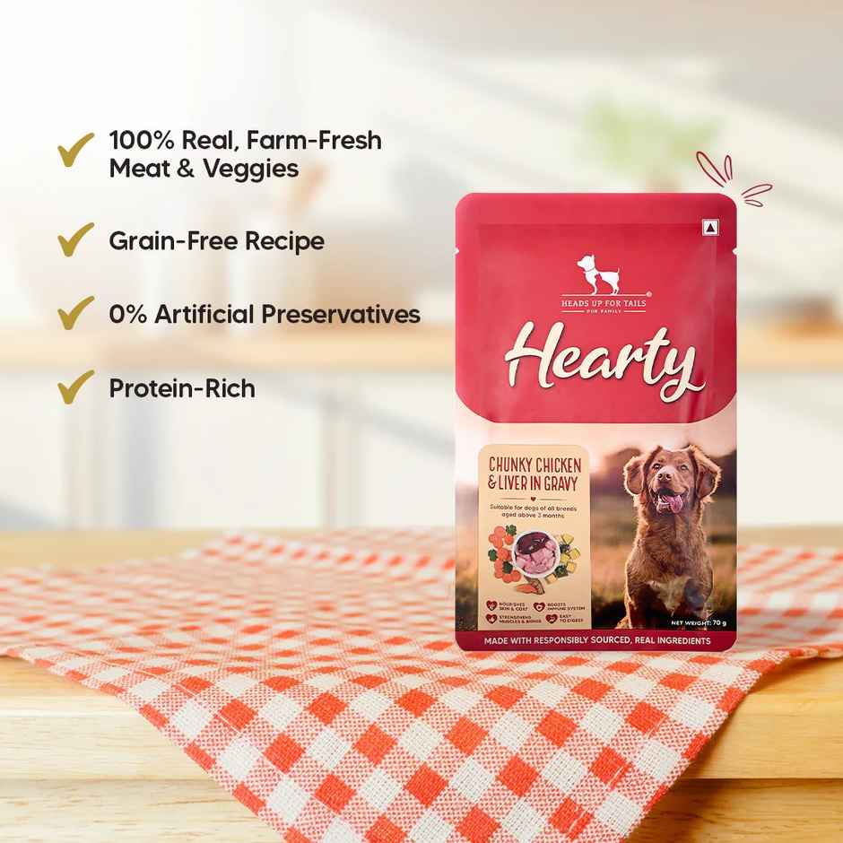 HUFT Hearty Chunky Chicken & Liver In Gravy Dog Wet Food
