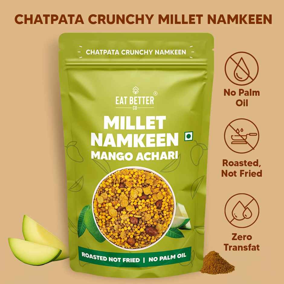Millet Namkeen - Mango Achari, Healthy Snacks By Eat Better Co Combo 