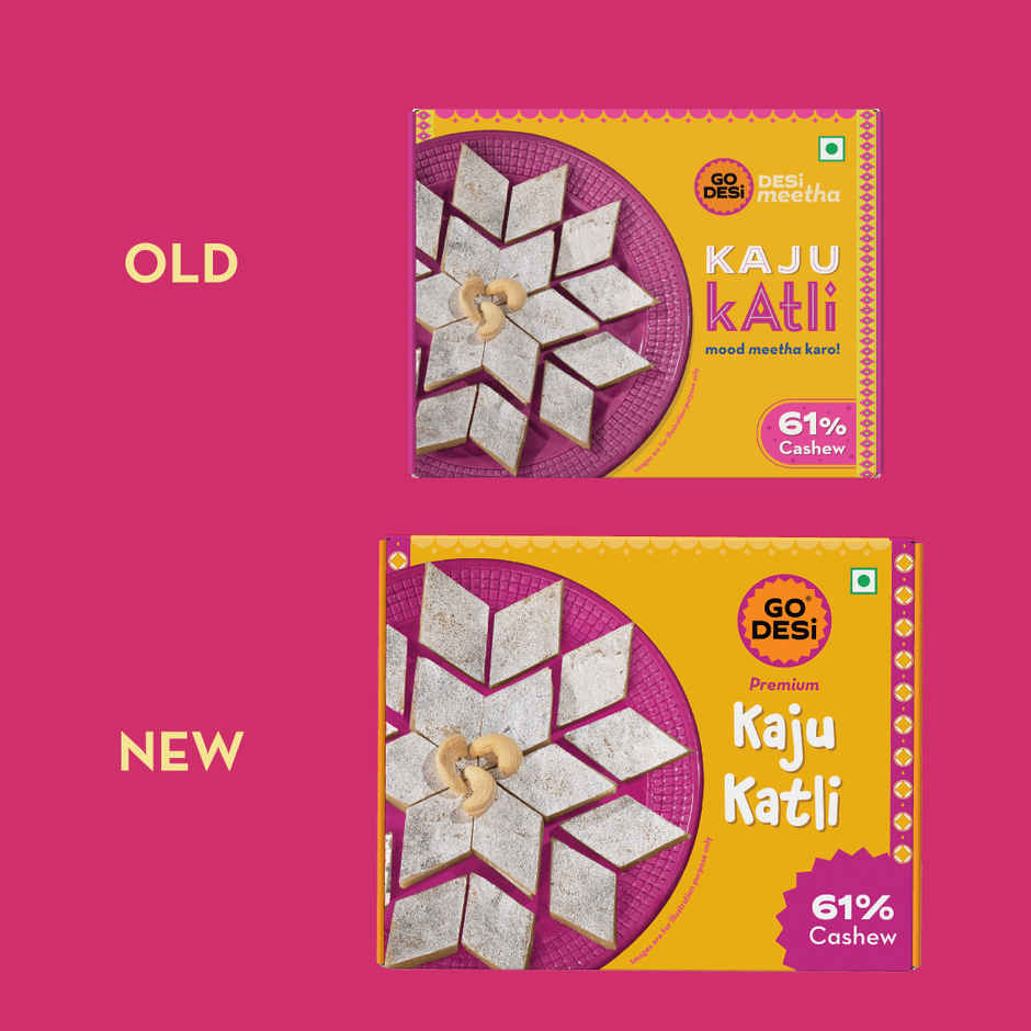 Premium Kaju Katli, 61% Cashew | Burfi | Kaju Katri | Sweets By Go Desi (180g) & Tangy Imli (Tamarind) 10 Pcs Sour Candy | No Refined Sugar | Lollipop By Go Desi (10pc) Combo