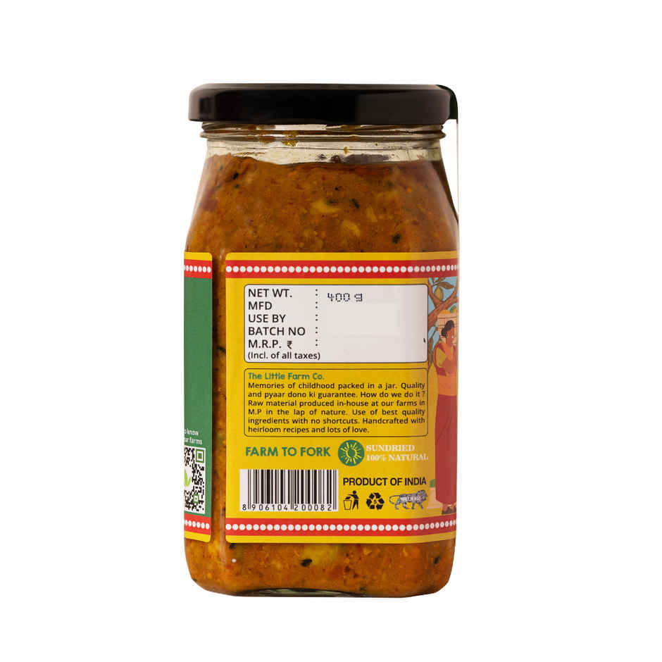 The Little Farm Co. Mango Pickle | Achaar | Made in less oil (400g)
