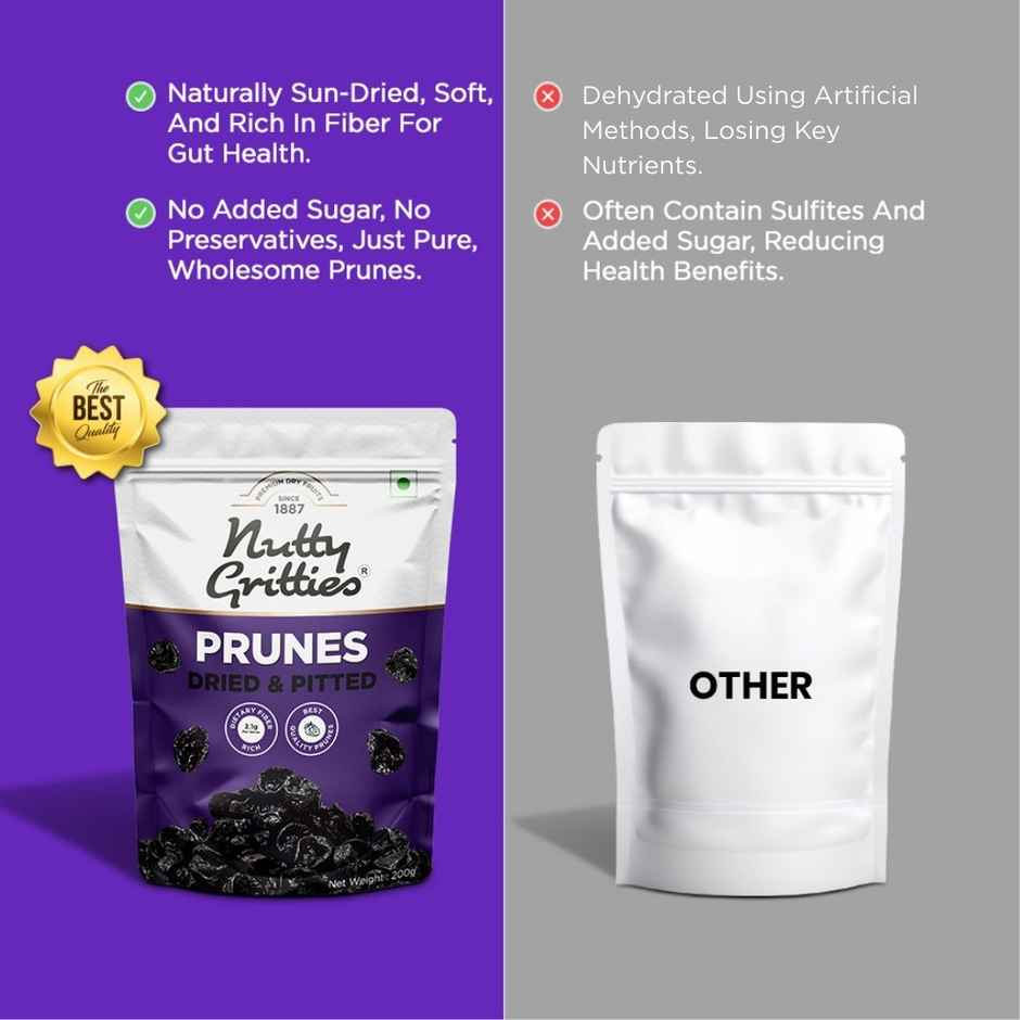 Nutty Gritties Premium Soft & Juicy Pitted Prunes