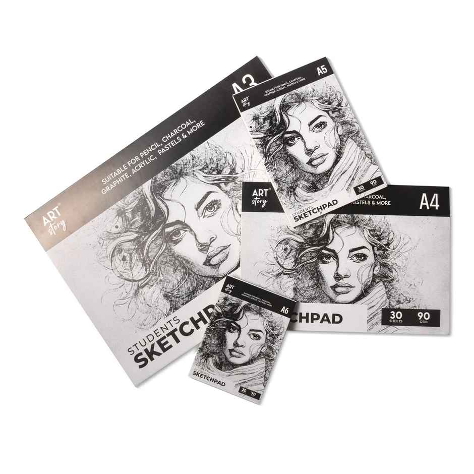 Itsy Bitsy Student Sketch Pad Flap Over Cover Page A4 90gsm 30 Sheets