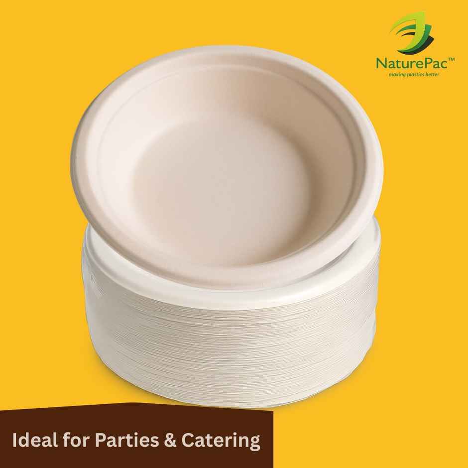 Round Disposable Deep Plate | 6 inch | Naturepac