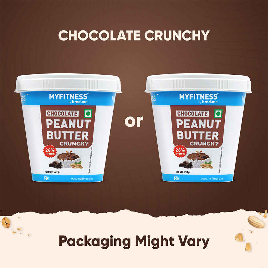 MyFitness Chocolate Peanut Butter Crunchy Spread | High Protein