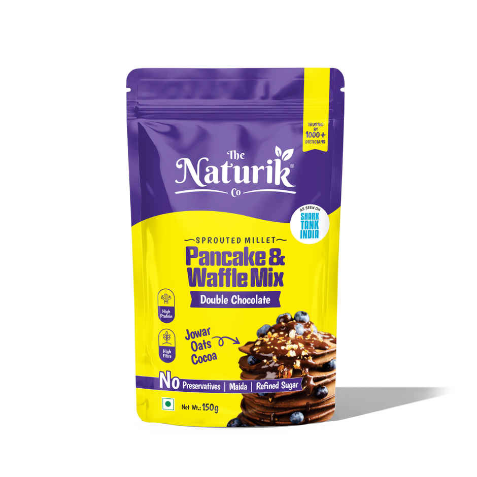 The Naturik Co High Protein Millet Pancake Double Chocolate