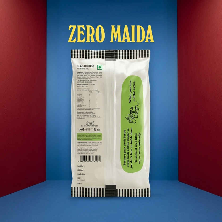 The Baker's Dozen Zero Maida Elaichi Rusk