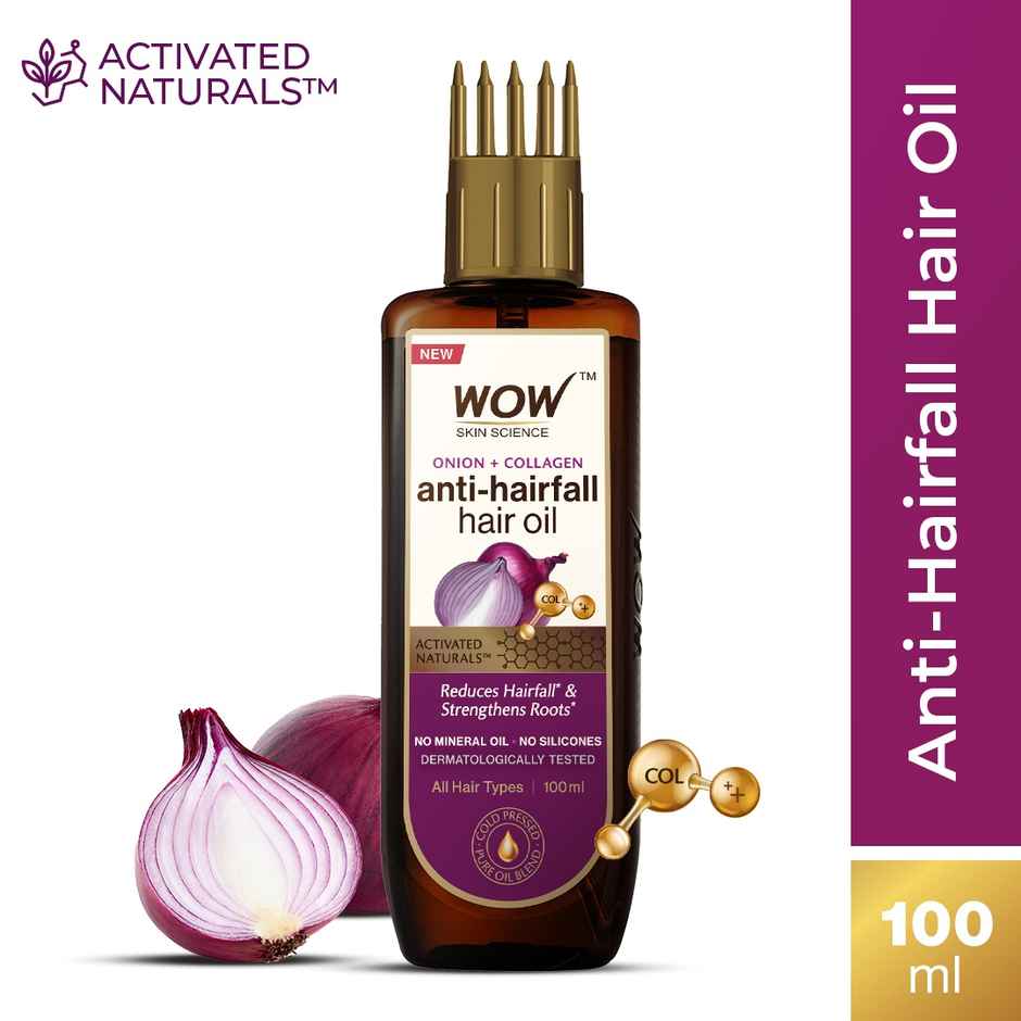 Wow Skin Science Onion Black Seed Hair Oil With Comb