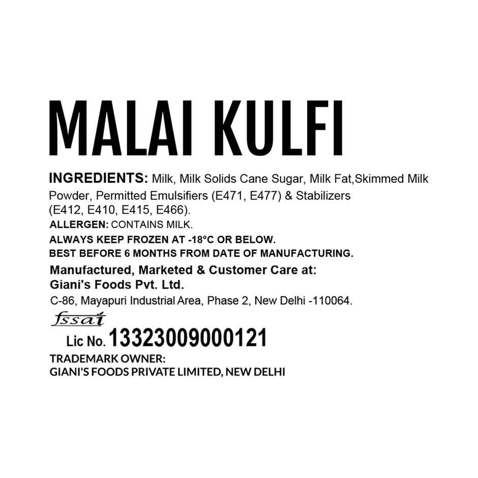 Gianis Malai Kulfi Stick | Frozen Treat