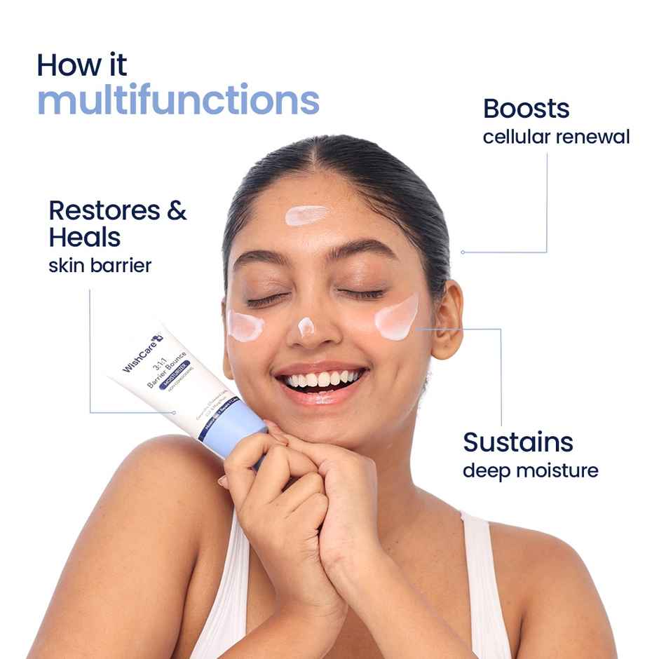 WishCare 3:1:1 Barrier Bounce Moisturizer | Repairs Skin Barrier | Moisturizer For All Skin Types
