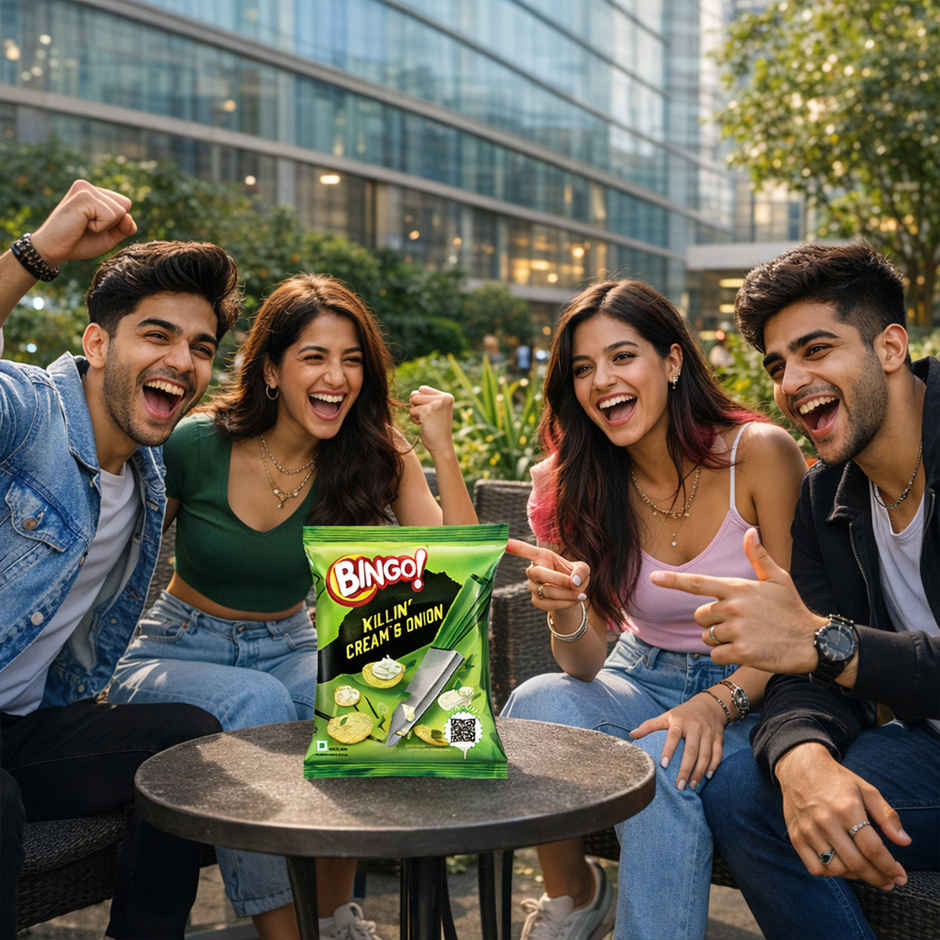 Bingo! Potato Chips | Cream & Onion Chips | Crispy & Crunchy Chips Pack for Snacks