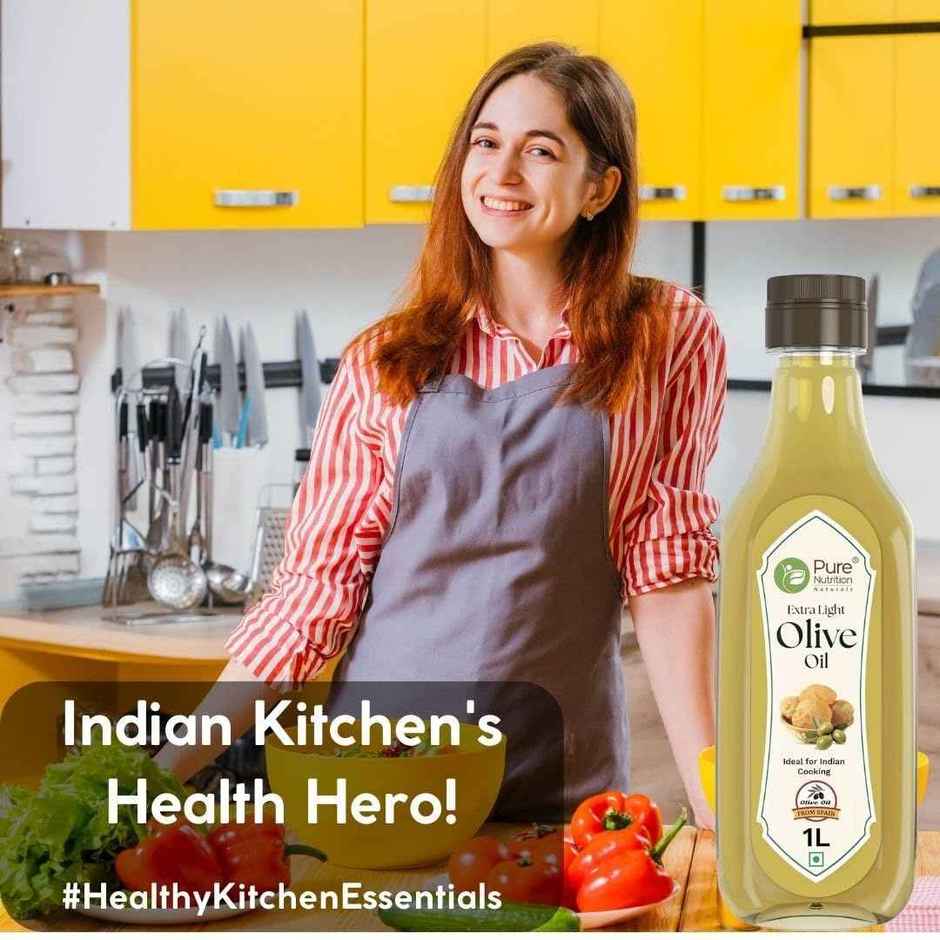 Pure Nutrition Olive Oil Extra Light | Refined | Frying | Baking & Daily Use