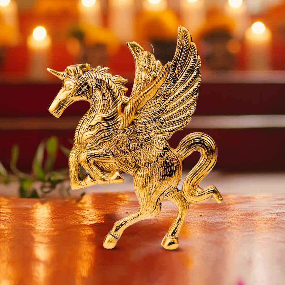 Flying Horse Pegasus | Gold Polish | Devnidhi