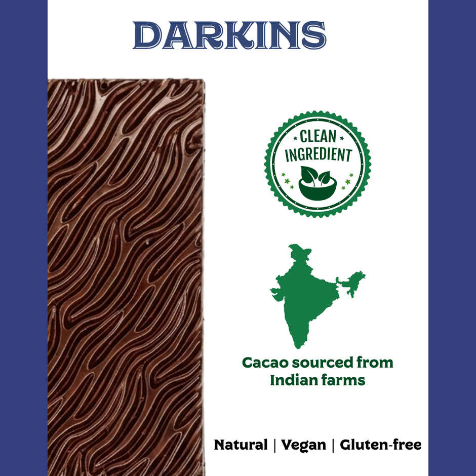 Darkins Indian Artisanal 70% Dark Blueberry Chocolate